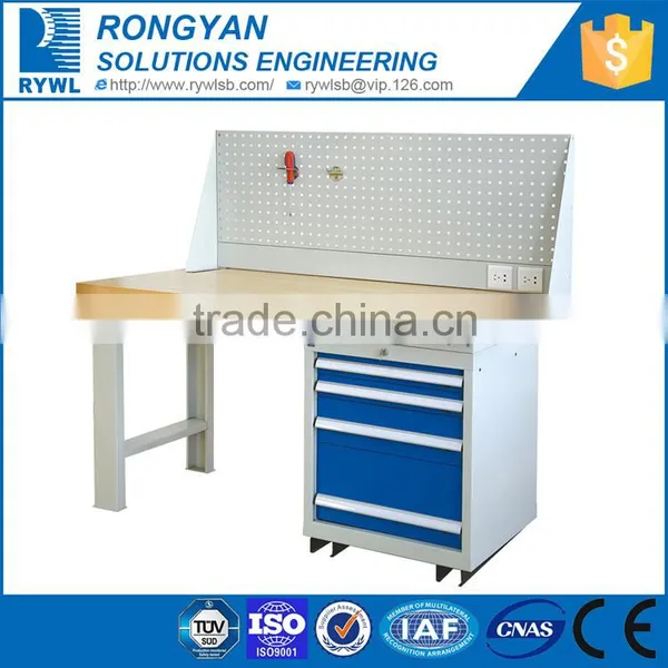 Strong Cold Rolled Steel Work Bench With Drawers/industrial Workshop Tables photo-2