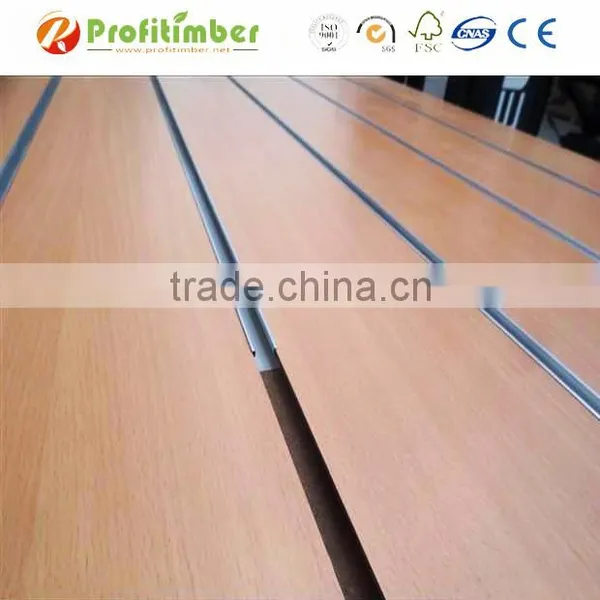 Melamine Slotted MDF Slatwall Board for Display photo-5