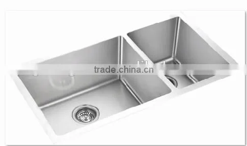 Apron Single Bowl Stainless Steel Hand Made Kitchen Sink With Drain Basket GR-3021SR photo-6