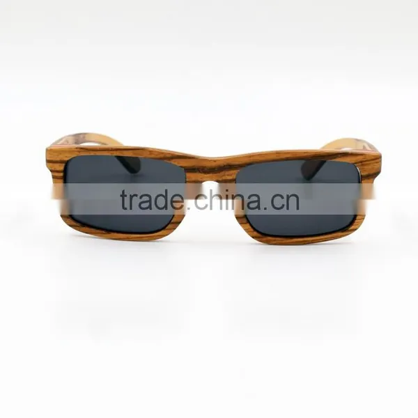 Nature Wood Surface Skateboard Wood Sunglasses 100% UV Protections Factory Outlet photo-2