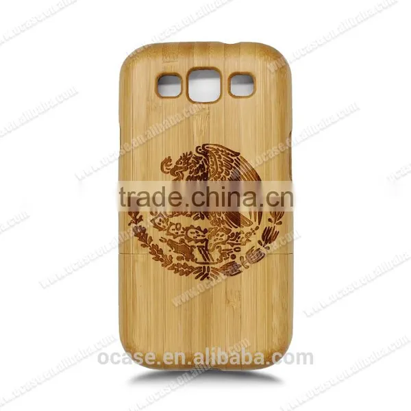 Wood Bamboo Phone Case Custom for Samsung Galaxy s3 Case. photo-2