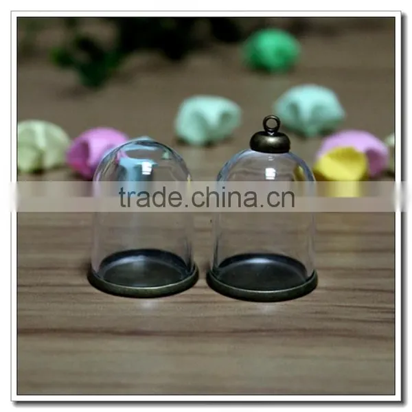 Mini Cover Crystal , With or Without a Hole on the Top Bottle Dome Case DIY ITEMS || Wholesale Clear Optical Glass Ball Lens photo-3