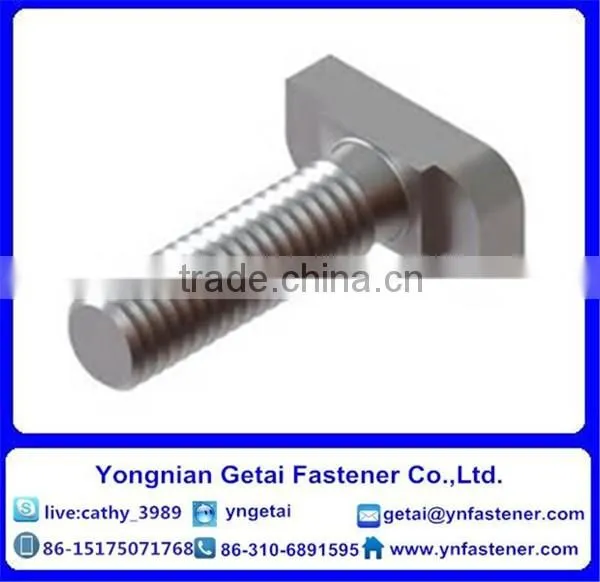 T Shape Bolts With Type1,2,3, DIN933/931 H.D.G / Galvanized With Black /yellow Zinc Plated/blue White photo-3