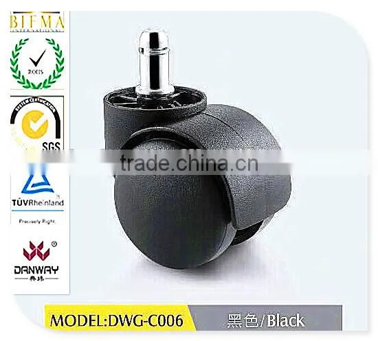 2015 Office Chair Caster Hardaware Series / PA+PU Dark Grey Casters With Stem 50mm DWG-C004 photo-6