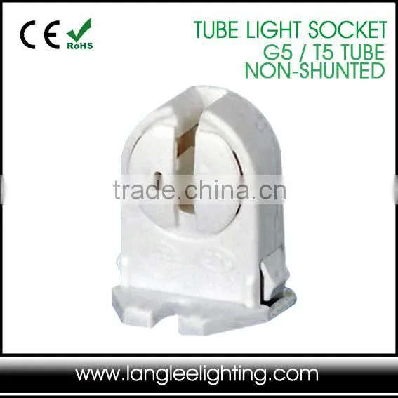 UL-Listed Non-Shunted G5 Base Tube Light Holder for T5 Tube Light Socket Tombstones