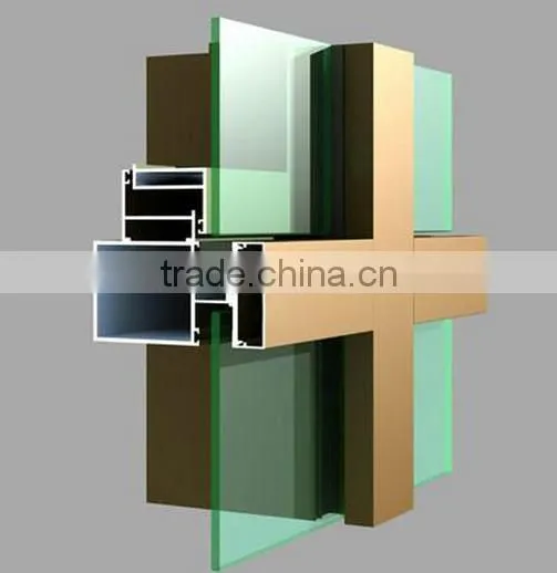 Price per Kilo of Aluminium Extrusion Curtain Wall Profiles for Glass Wall or Curtain Wall photo-5