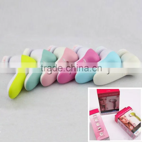 Vacuum-cleaner Brush Electric Face Exfoliator 5 In 1 Beauty Facial Cleaner