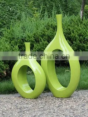 High Quality Office Use Fashion Style Fiberglass Plants Container and Flowers Pots Bonsai Pots photo-3