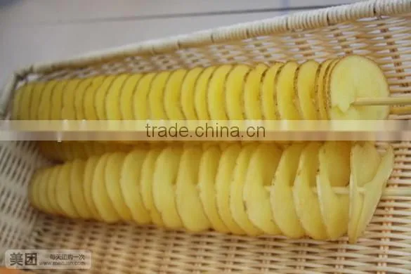Manual Stainless Steel Twisted Potato Slicer / Spiral Vegetable Cutter photo-3