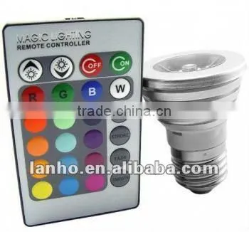 Magic Lighting LED Light Bulb And Remote With 16 Different Colors And 5 Modes