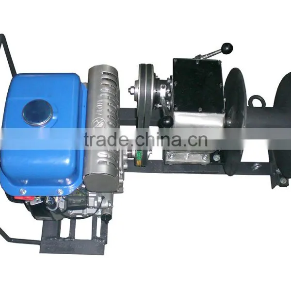 1 Ton Small Cable Pulling Winch Machine With Gasoline Engine photo-2
