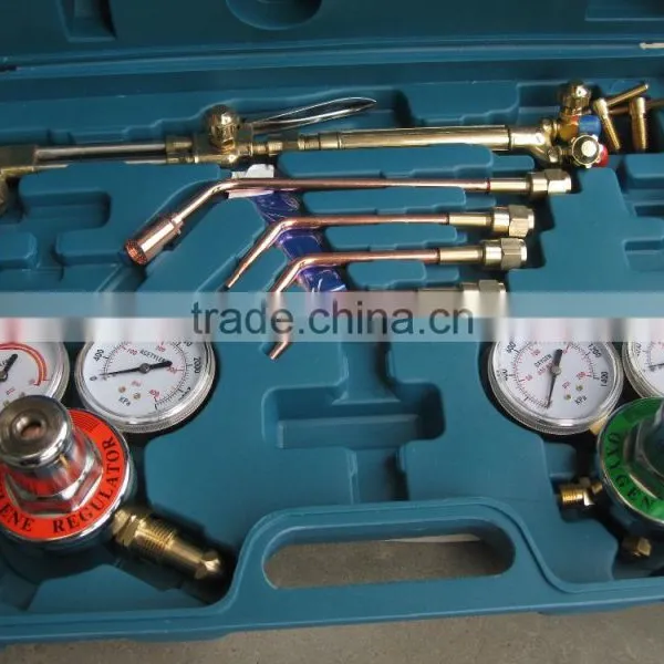 Welding Cutting Outfits Kit / Gas Welding Tool Kit With Regulators / Portable Gas Welding Kit With Oxygen/Acetylene Regulator