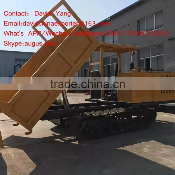 3 Tons Capacity Full Rubber Track Dumper Loading Palm in Indoneisa photo-2