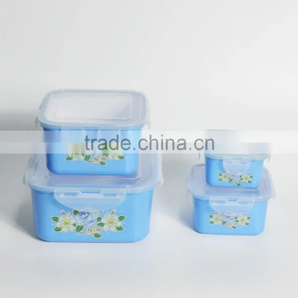 4 Pieces Food Packaging pp Plastic Storage Container photo-2