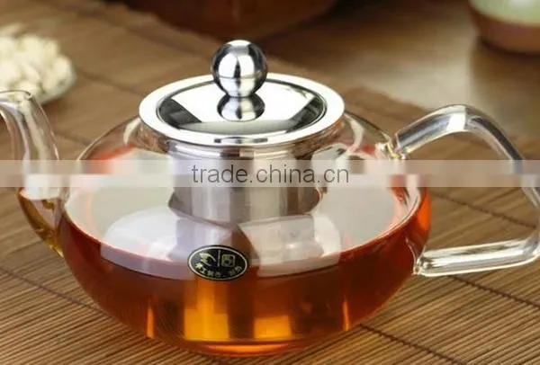Borosilicate Lampworking Pyrex Glass Tea Pot600ml,800ml,1000ml photo-2