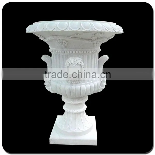 China White Marble Planter Pot VFP-006L photo-4