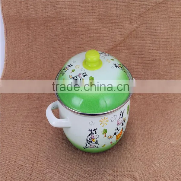 Quality Guarantee Enamel / Ceramic Kitchenware Cookware Pot With Hollow Handle photo-3