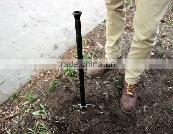 New Function Outdoor Multifunction Bushcraft Shovel Knife Hoe Hammer and Flashlight photo-3