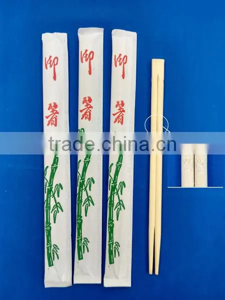 Cheap and High Quality Customized Natual Disposible Paper Cover Wholesale Bamboo Chopsticks photo-2