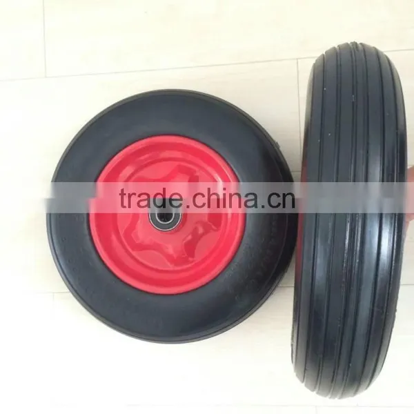 4.0-6 pu Foam High Quality Performance Strong Hand Trolley Tool Cart Wheel Barrow Tire photo-2
