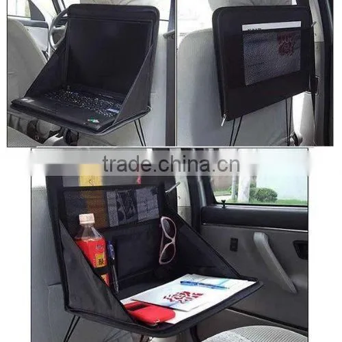 Travel Car Laptop Holder Tray Bag Mount Back Seat Auto Food Work Table Organizer photo-3