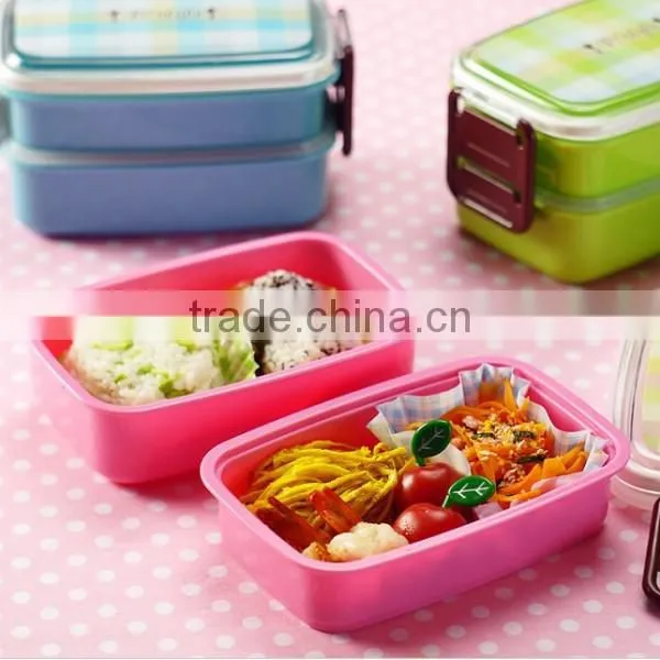 Microwave Oven Clear Plastic Lunch Box, High Quality Lunch Box,Custom Plastic Compartment Lunch Box photo-2