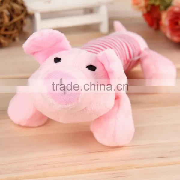 New Dog Toys Pet Puppy Chew Squeaker Squeaky Plush Sound Duck Pig & Elephant Toys 3 Designs Free Shipping photo-3