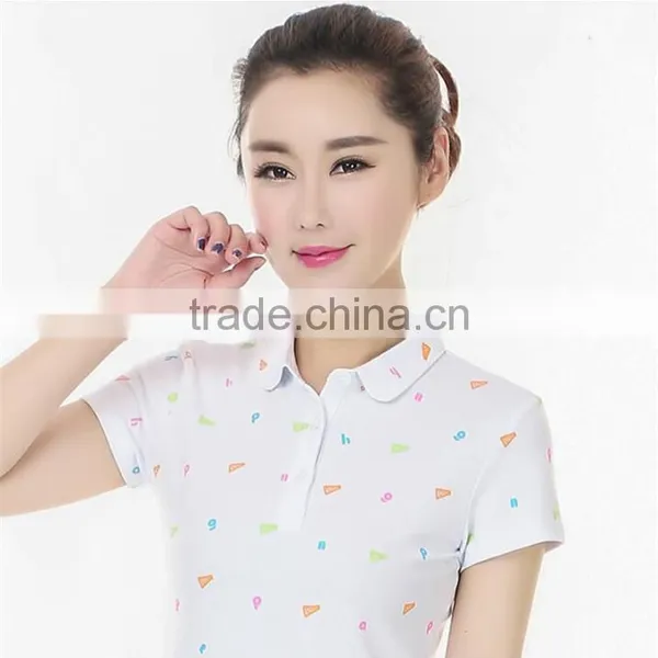 Screen Print Ladies Short Shirt Designs Latest Casual Wear Fashion for Women photo-5