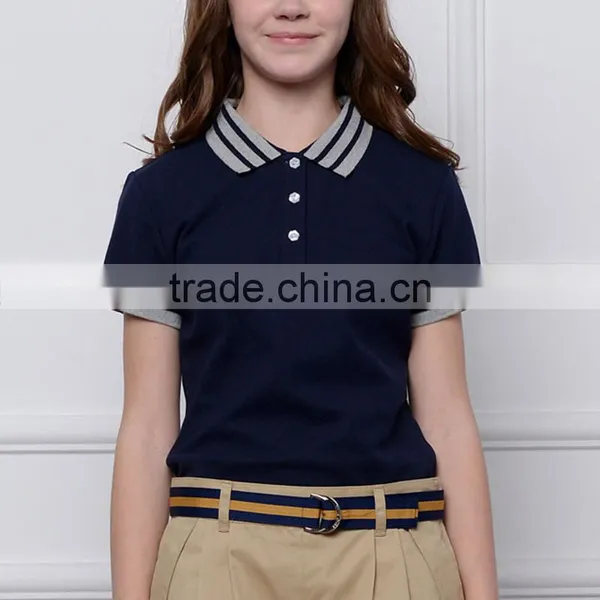 2017 Spring New Girl's Sports T-shirts, Wind Student Polo Shirts, Short Sleeved T-shirts OEM photo-5