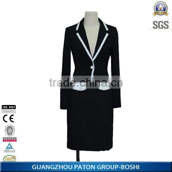 Guangzhou Factory OEM Type Top And Skirt Women Suit Ladies Blazer Suit photo-2