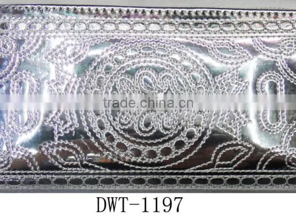 Fashion New Silver Stitching Crown Leather pu Wallet photo-2