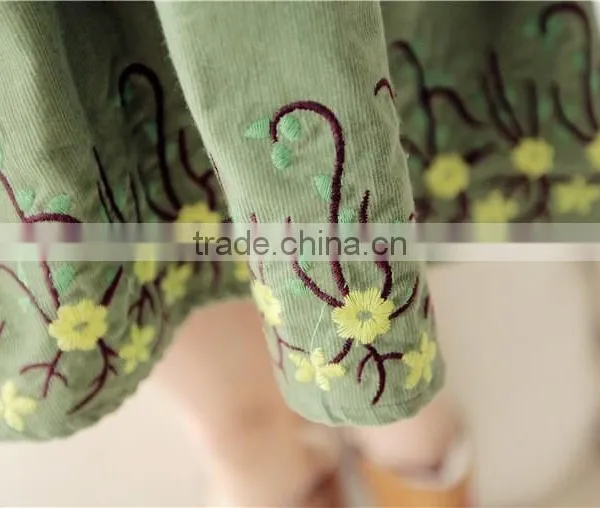 2015 Spring Boutique Children Clothing Casual Baby Girl Long Dresses 3 Colors photo-6