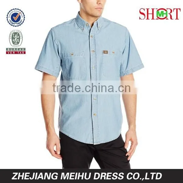 2016 Relaxed Fit WORKWEAR Men's Chambray Work Shirt photo-3
