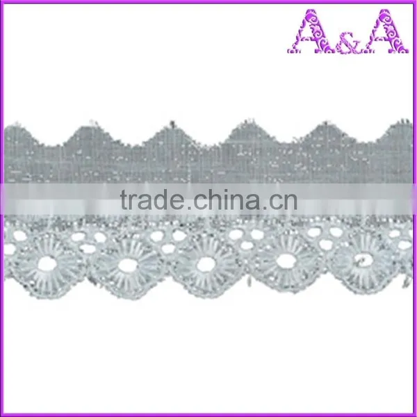 3 INCH T/C Lace Embroidery Trim,AFRICAN LACE photo-4