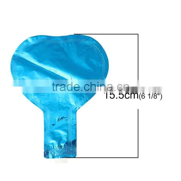 Aluminium Foil Balloons Party Decoration Heart Blue photo-2