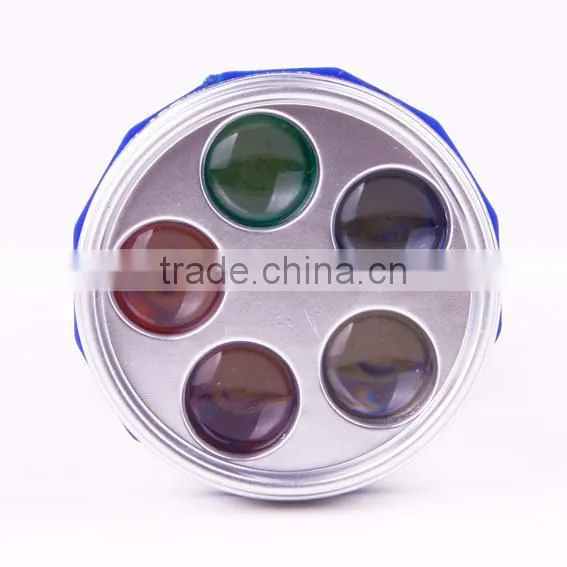 High Quality Compass 5 Colors Plastic Led Flashlight With Lanyard photo-3