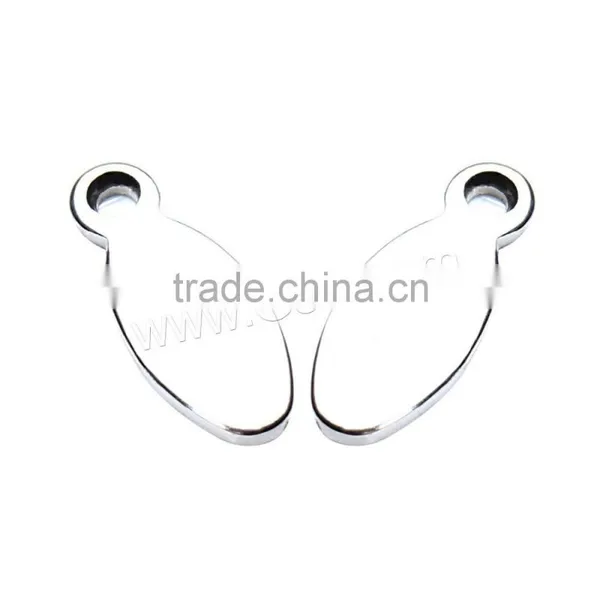 Best Selling Products Original Color Stainless Steel Flat Oval Metal Tag Charm photo-2