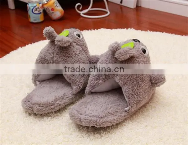 Wholesale Price Totoro Plush Slippers Winter Slippers photo-2