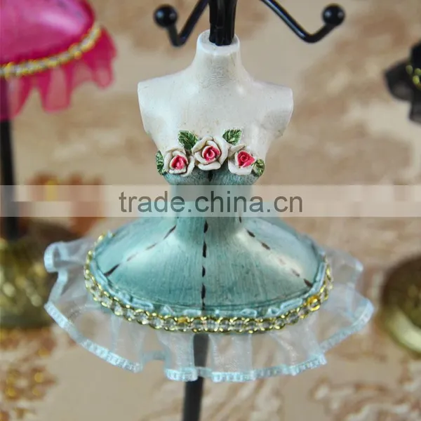 Girl Dress Jewelry Earring Necklace Display Stand,Ring Bracelet Jewelry Holder Organizer photo-3