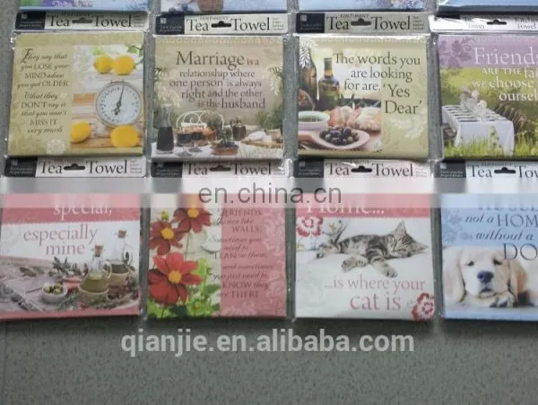 FOR ALL Age Group and Woven Technics Custom Tea Towel Digital Printing photo-6