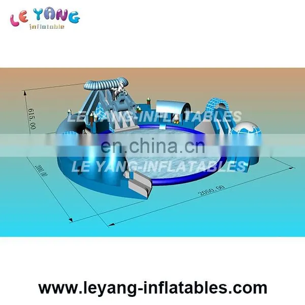 Commercial Grade Frozen Design With Round Swimming Pool With Slides for Kids photo-2