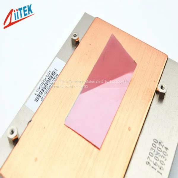 China Supplier Low Melting Point 0.95w LED Controller PCM Thermal Conductive Phase Change Pad Materials photo-4