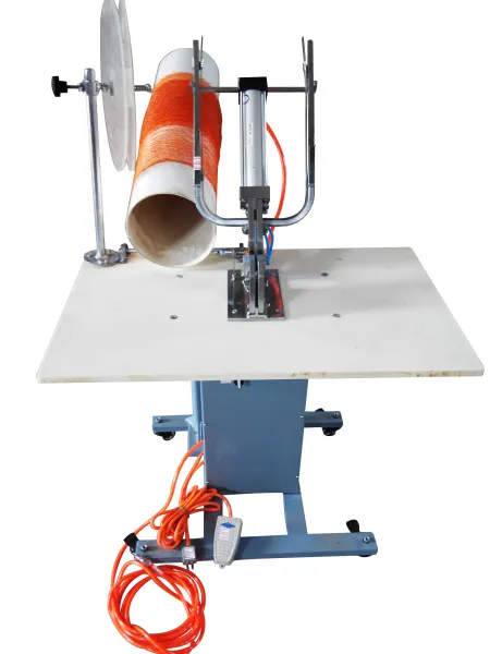 Fruit Mesh Bag Use Pneumatic Semi-auto Double Clipping Machine photo-2