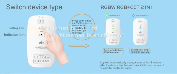 RGBW/RGB+CCT 2 IN 1 WiFi LED Controller photo-5