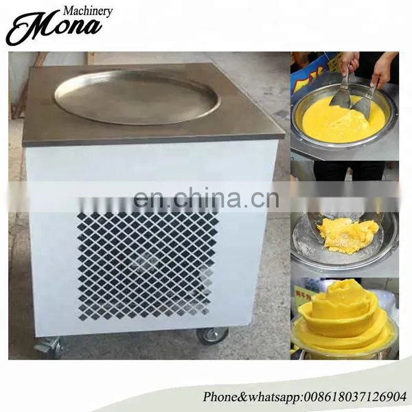 mona factory pan fried ice cream rolls machine|ice cream cold plate for ice cream roll making |ice cream roll maker