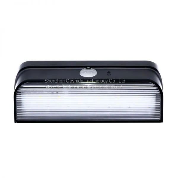 PIR Motion Sensor Wall Lamp Solar Powered IP65 Garden Using LED Outdoor Lights photo-3