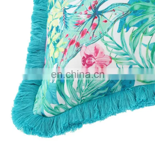 Decorative Square Accent Pillow Case 18x18inch Abstract Flower Arrangement Style Nature Elements Vibrant photo-7