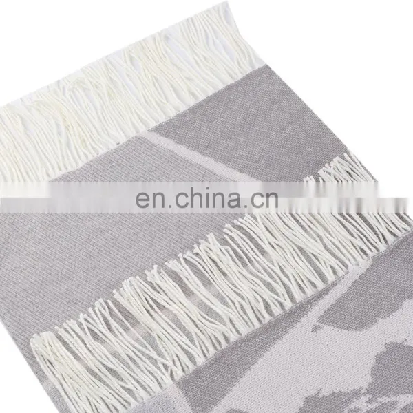 High Quality Soft Cozy 100%acrylic Printed Throw Blanket photo-4