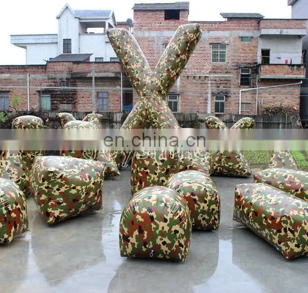 Wholesale Laser Tag Paintball Bunker Equipment Inflatable Camouflage Barriers Bunkers For Sale photo-3