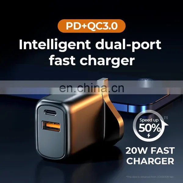 Custom LOGO JOYROOM New Products 2021 Charger UK Plug Mobile Charger 20W PD Phone Charger for Iphone 12 photo-2
